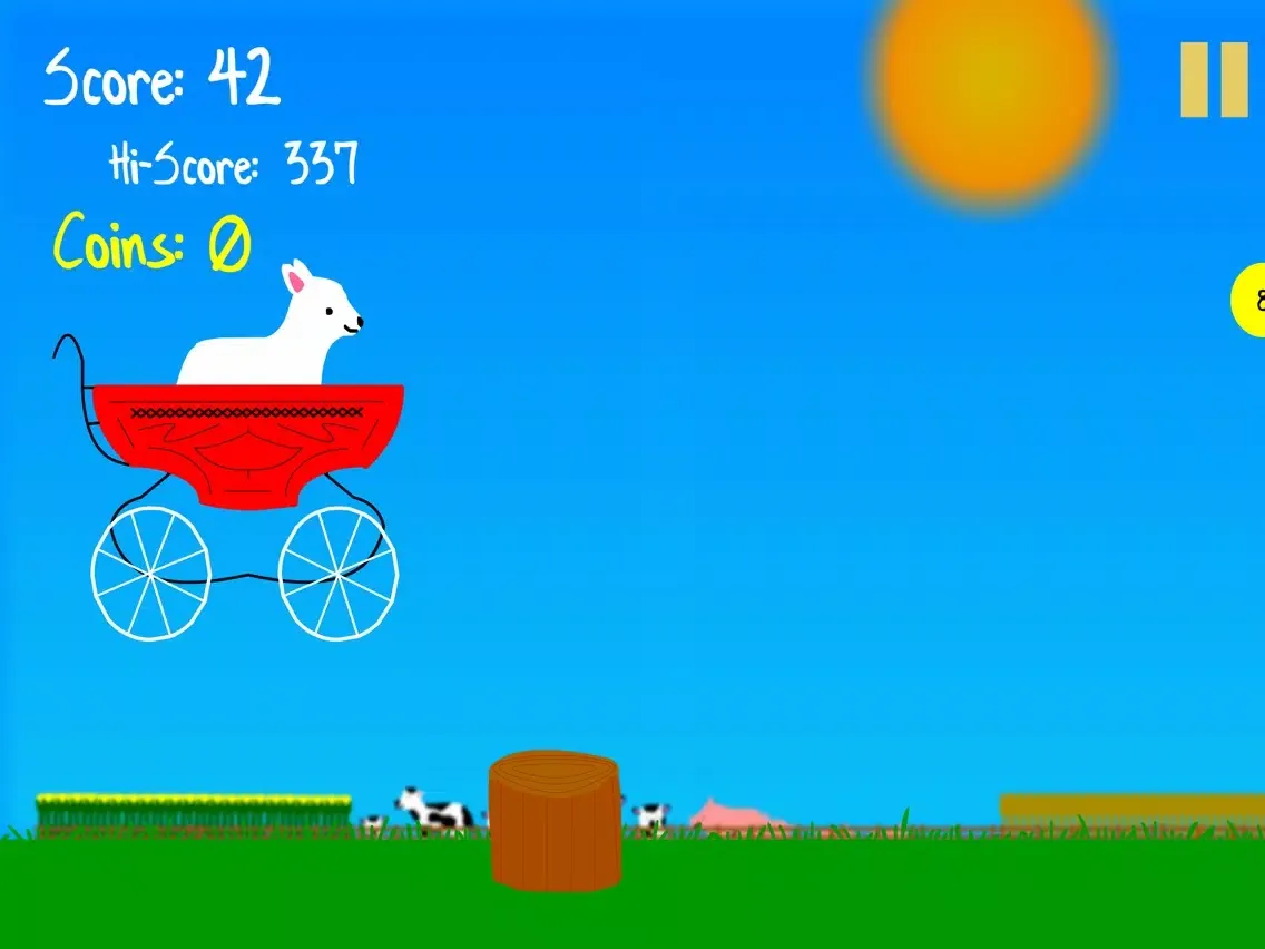 Capturas de tela do Lamb in a Pram iPad 