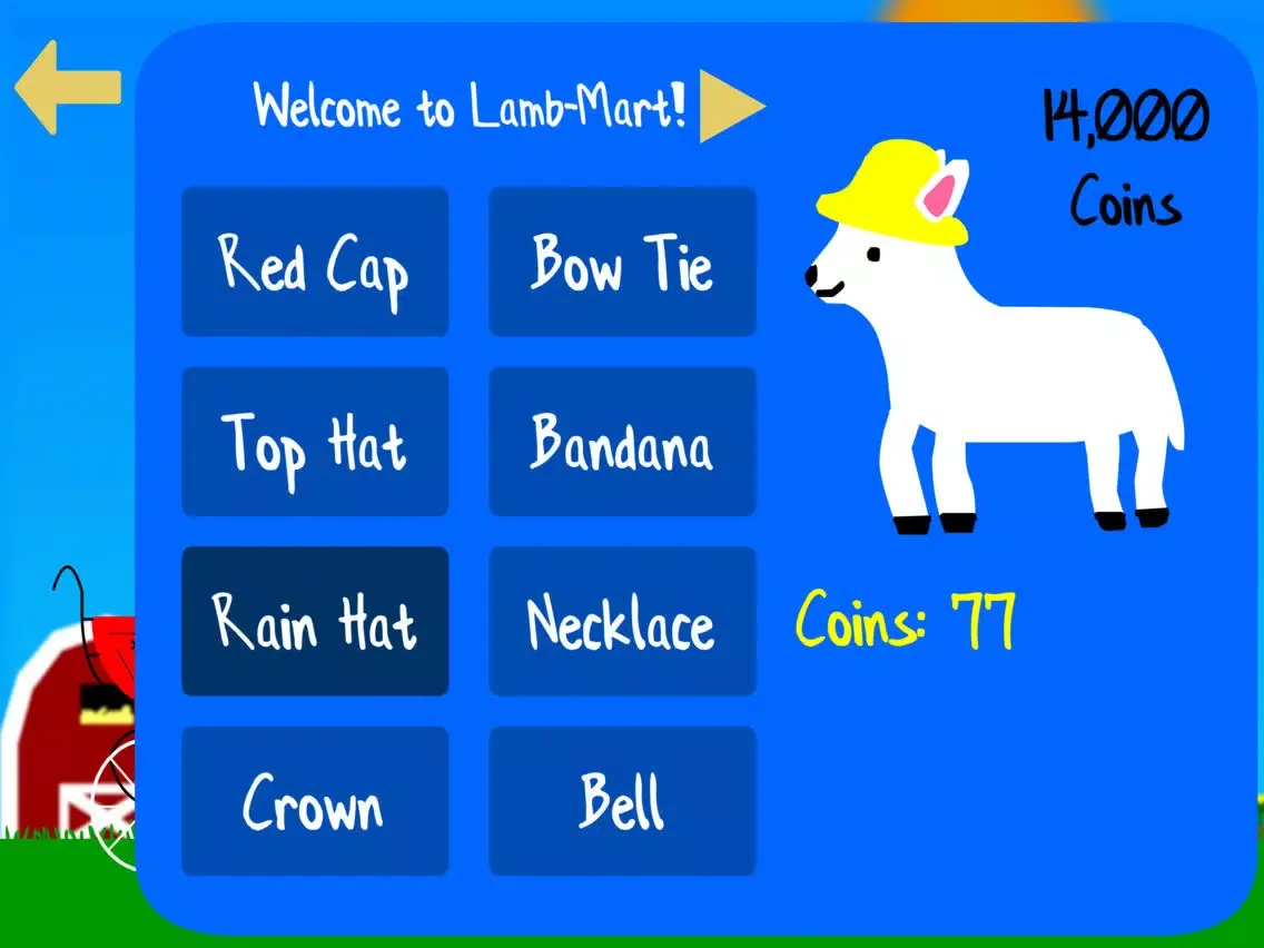 Capturas de tela do Lamb in a Pram iPad 