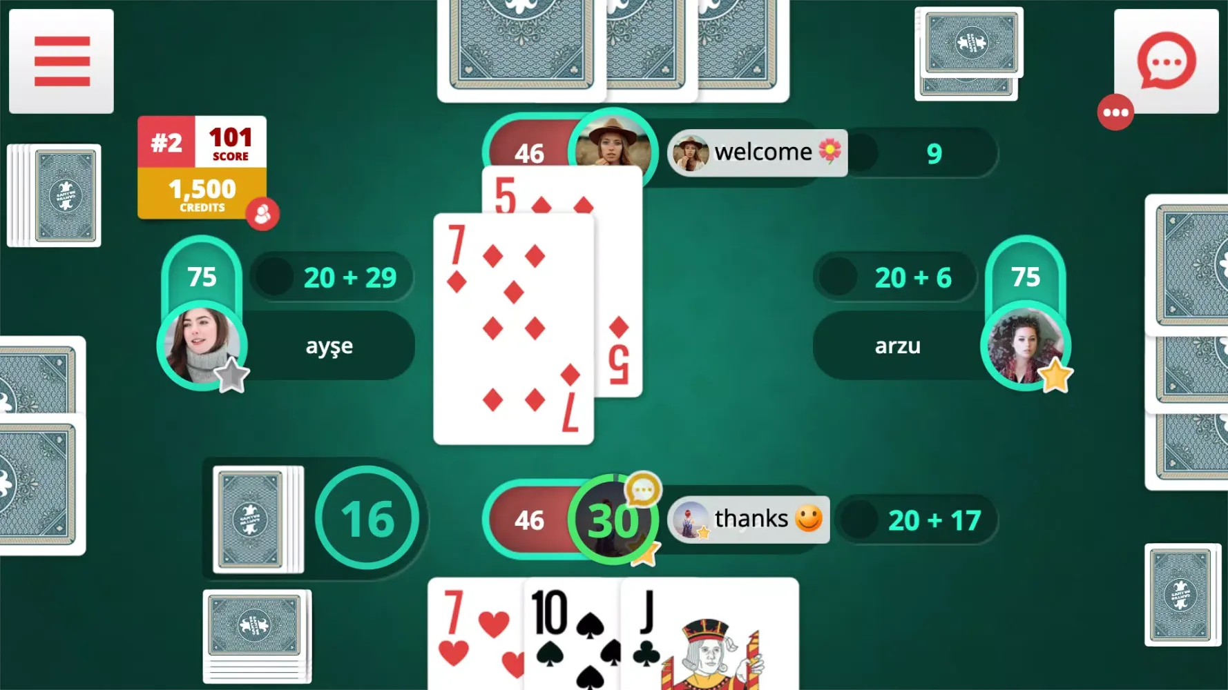 Pisti Online Screenshots