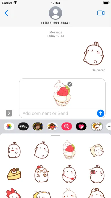 Molang Rabbit應用截圖