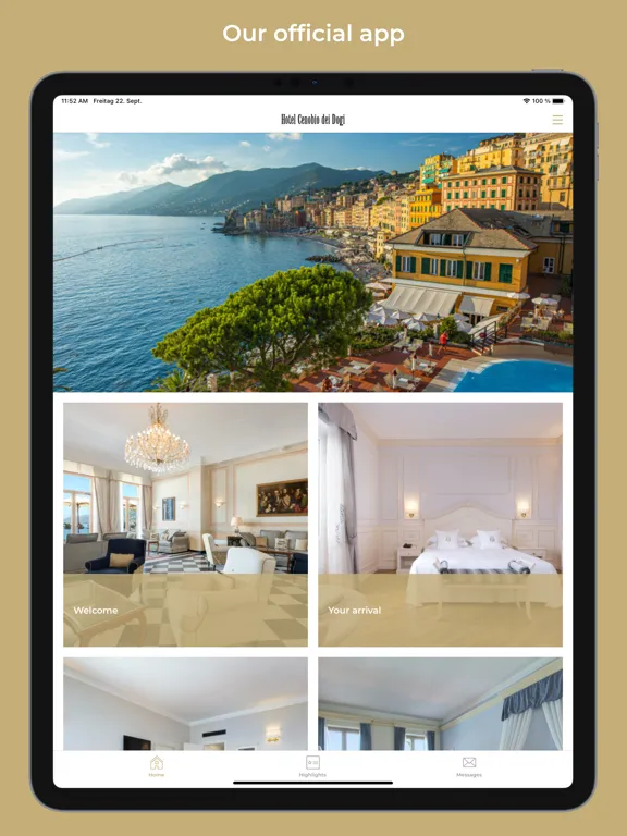 Capturas de pantalla de Hotel Cenobio dei Dogi iPad 