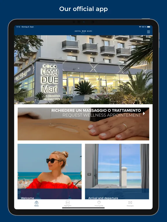 Capturas de tela do Hotel Due Mari Rimini iPad 