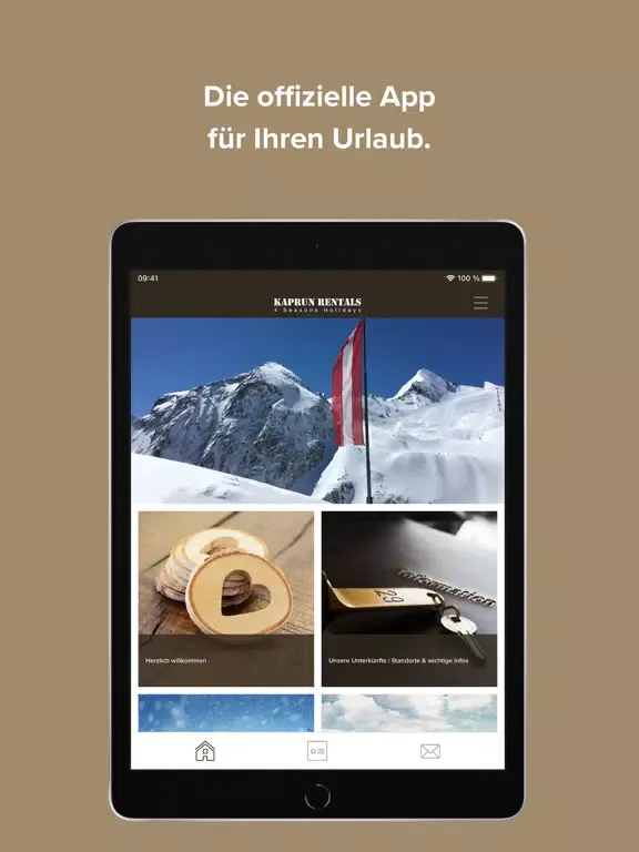 Kaprun Rentals iPad 應用截圖