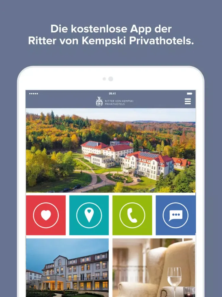 Ritter von Kempski Hotels iPad 应用截图