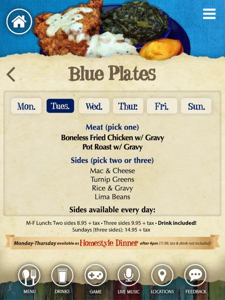 Tangkapan skrin Georgia Blue Mobile App iPad 
