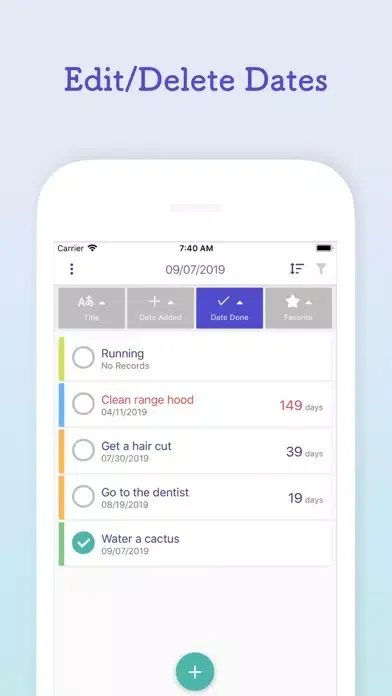 ภาพหน้าจอของ Chekrica - Check Past Date