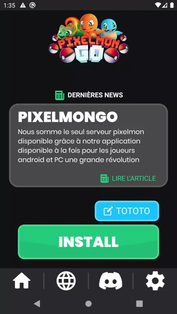 PixelmonGO Launcher سکرین شاٹس