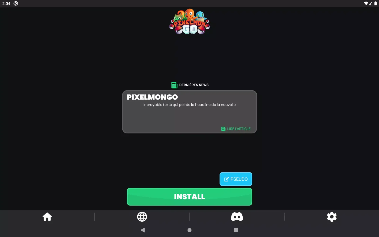 PixelmonGO Launcher سکرین شاٹس