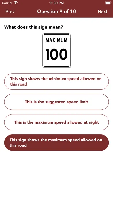 Alberta Driving Test Practice+ Screenshots