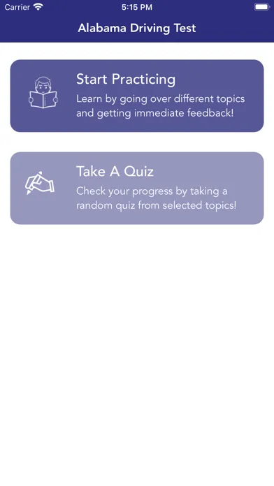 DMV Practice Test • Alabama Screenshots