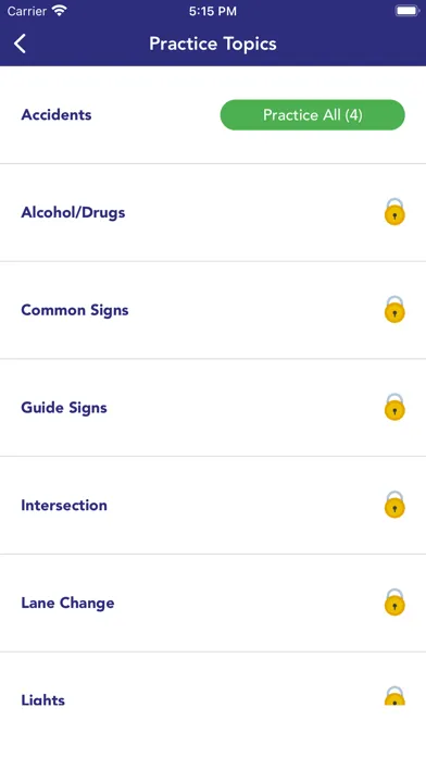 DMV Practice Test • Alabama Screenshots