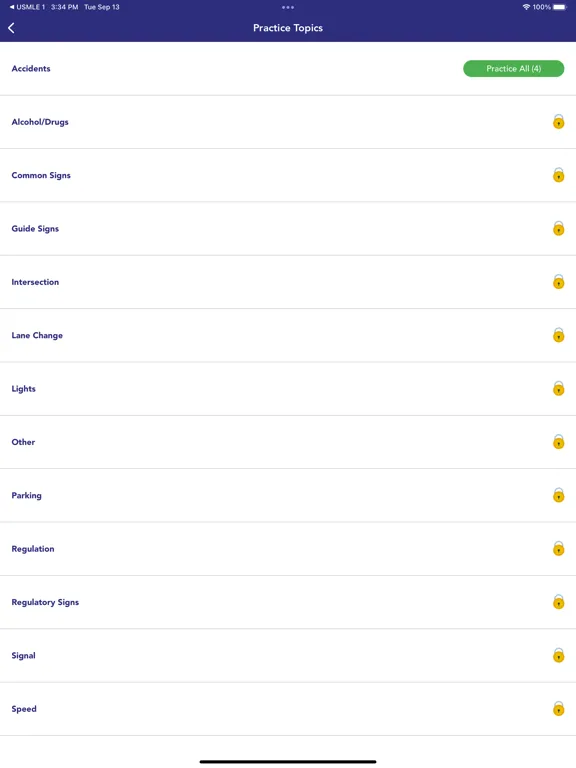Zrzuty ekranu North Carolina DMV Test 2025 iPad 