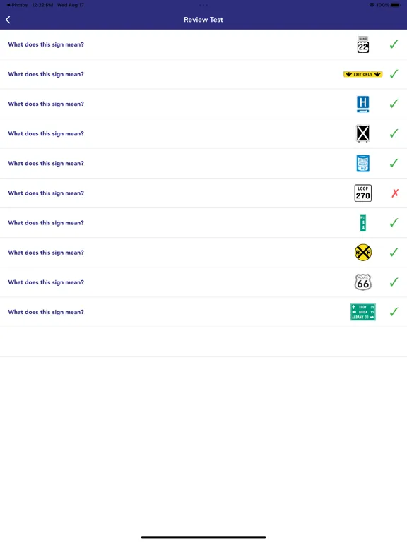 Zrzuty ekranu North Carolina DMV Test 2025 iPad 