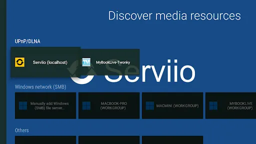 Zrzuty ekranu Vimu Media Player for TV