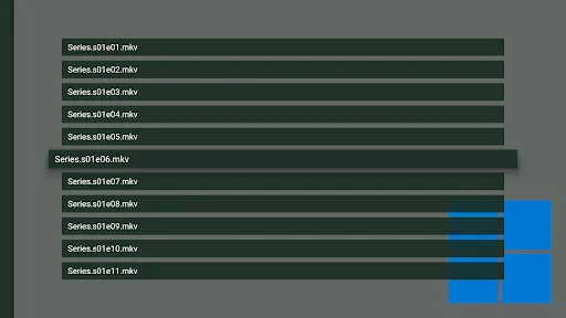 Zrzuty ekranu Vimu Media Player for TV