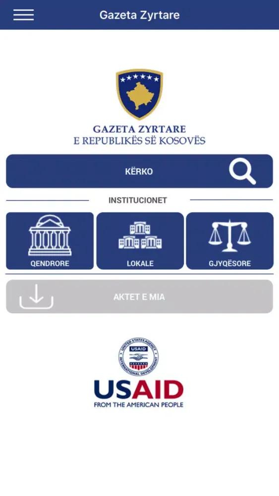 Gazeta Zyrtare - RKS Screenshots