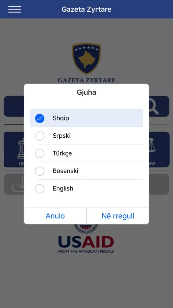 Gazeta Zyrtare - RKS Screenshots