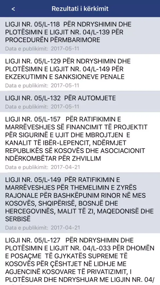 Gazeta Zyrtare - RKS Screenshots