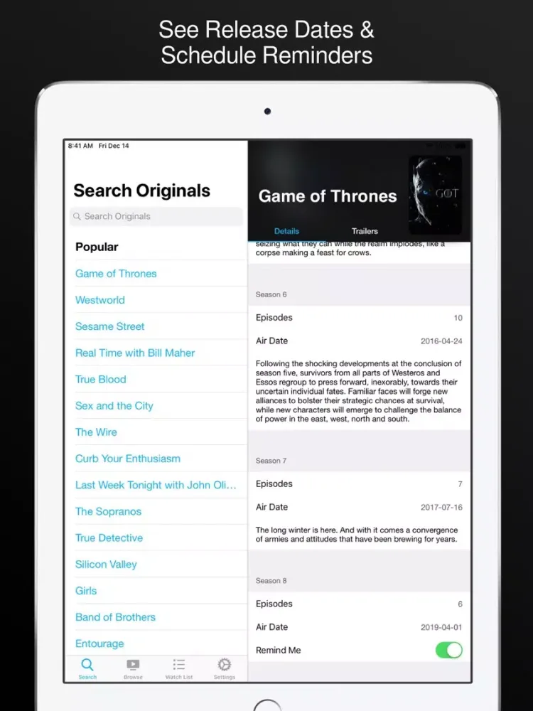Originals Now for HBO iPad  スクリーンショット