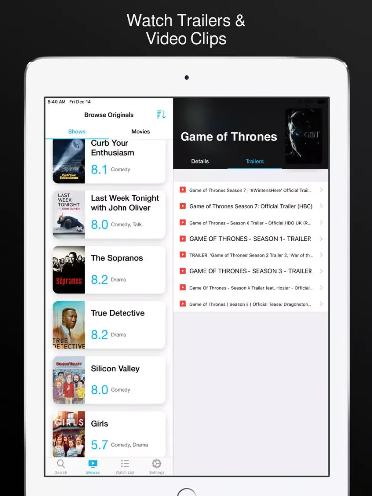 Originals Now for HBO iPad  スクリーンショット