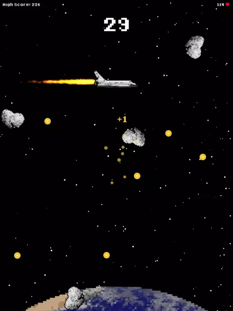 Deadly Space: Avoid Asteroids iPad スクリーンショット
