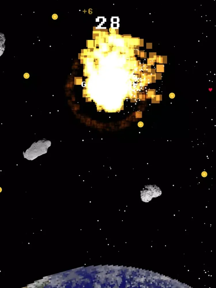 Deadly Space: Avoid Asteroids iPad スクリーンショット