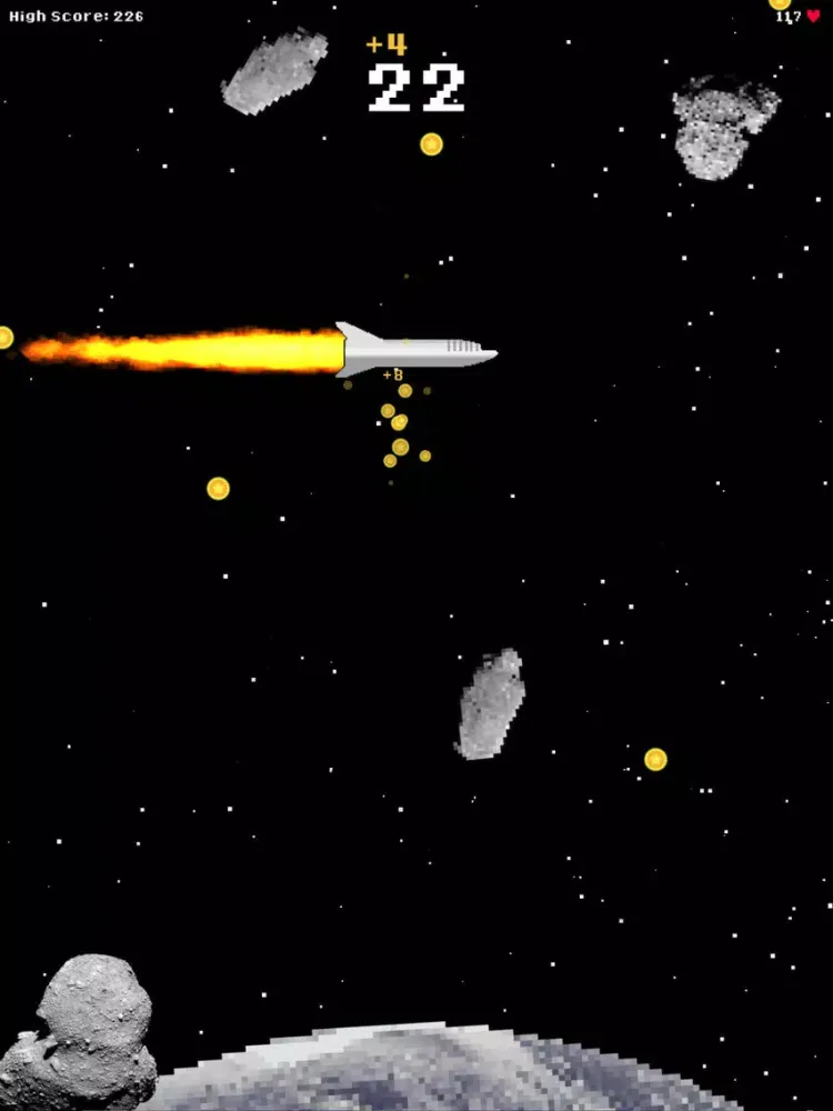 Deadly Space: Avoid Asteroids iPad スクリーンショット