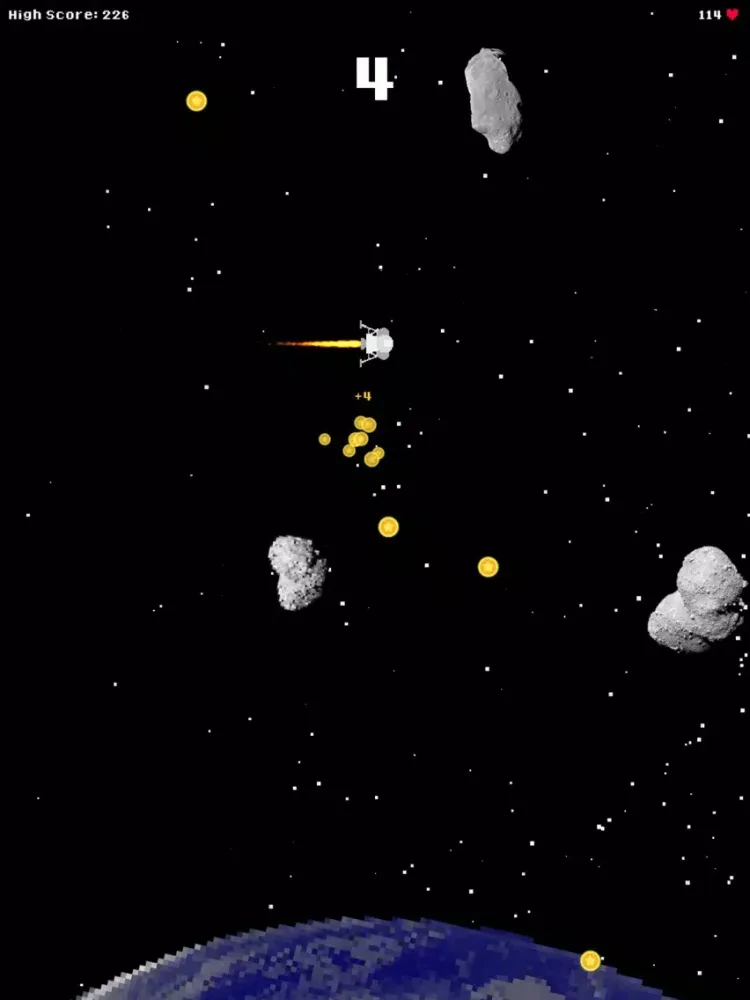 Deadly Space: Avoid Asteroids iPad スクリーンショット