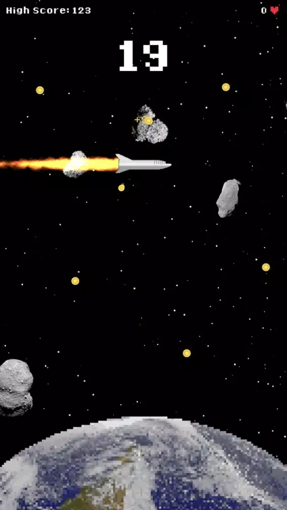 Deadly Space: Avoid Asteroids スクリーンショット