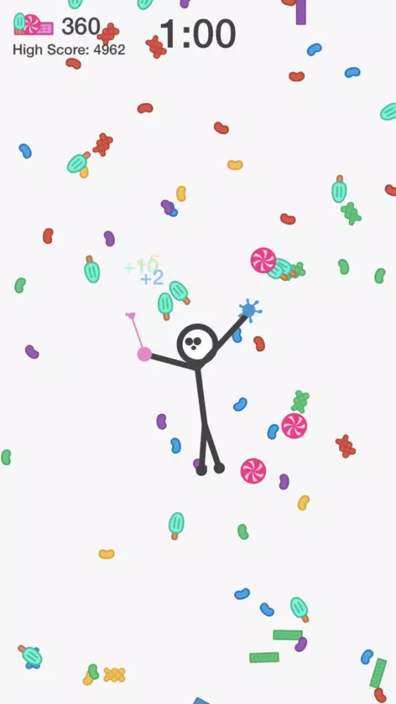 Tangkapan layar Sticky Stickman's Candy Climb
