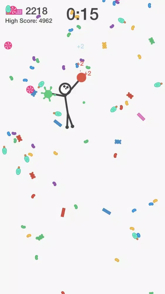 Tangkapan layar Sticky Stickman's Candy Climb