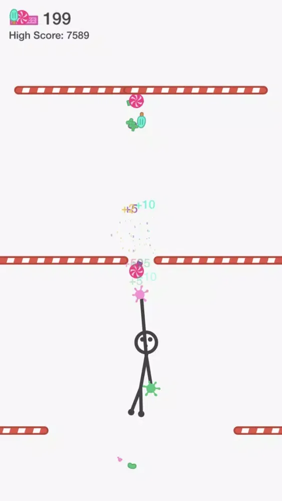 Tangkapan layar Sticky Stickman's Candy Climb