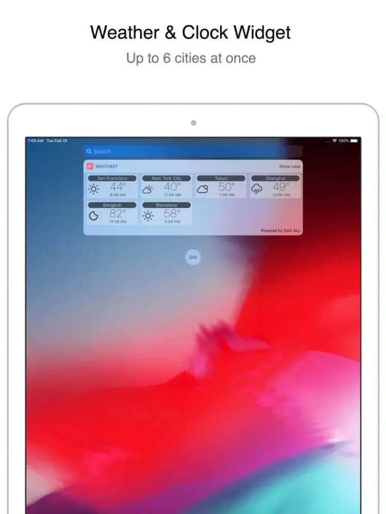 Ảnh chụp màn hình của Weather? World Weather & Clock iPad 