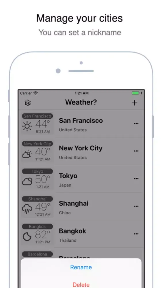 Ảnh chụp màn hình của Weather? World Weather & Clock