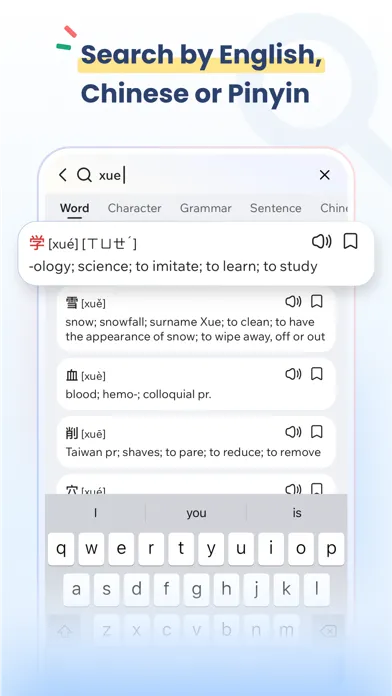 Hanzii Chinese Dictionary Screenshots
