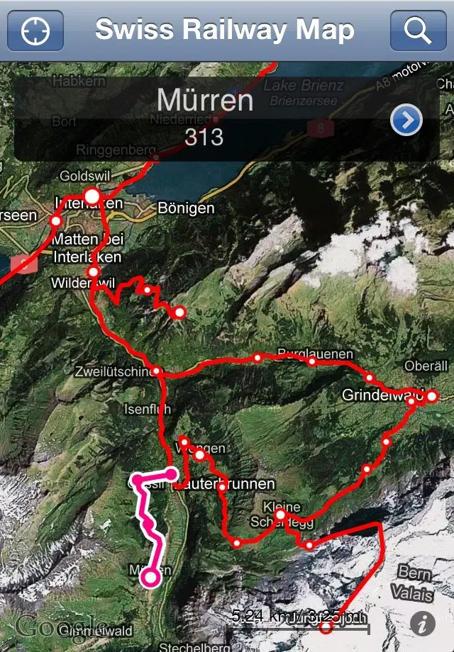 Capturas de pantalla de Swiss Railway Map