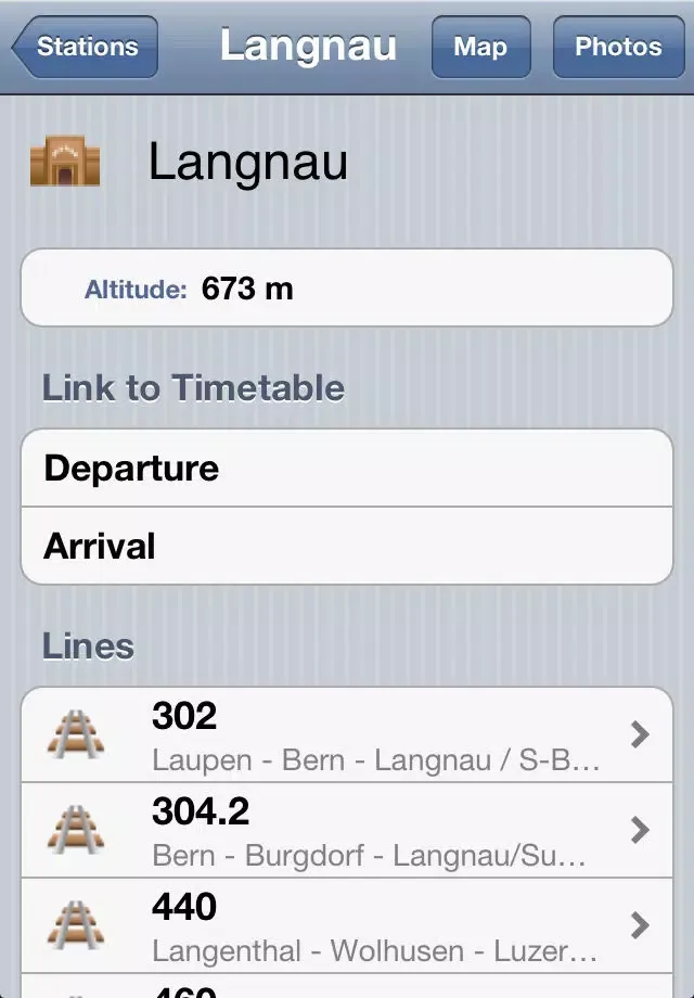 Capturas de pantalla de Swiss Railway Map