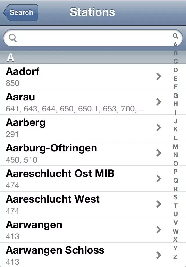 Capturas de pantalla de Swiss Railway Map