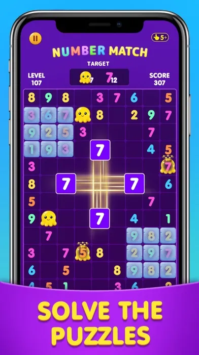 Number Match: Ten Crush Puzzle سکرین شاٹس