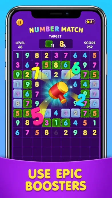 Number Match: Ten Crush Puzzle سکرین شاٹس