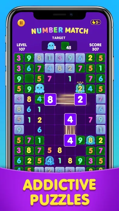 Number Match: Ten Crush Puzzle سکرین شاٹس