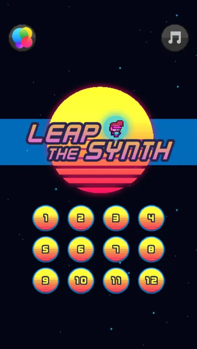 Tangkapan skrin Leap the Synth