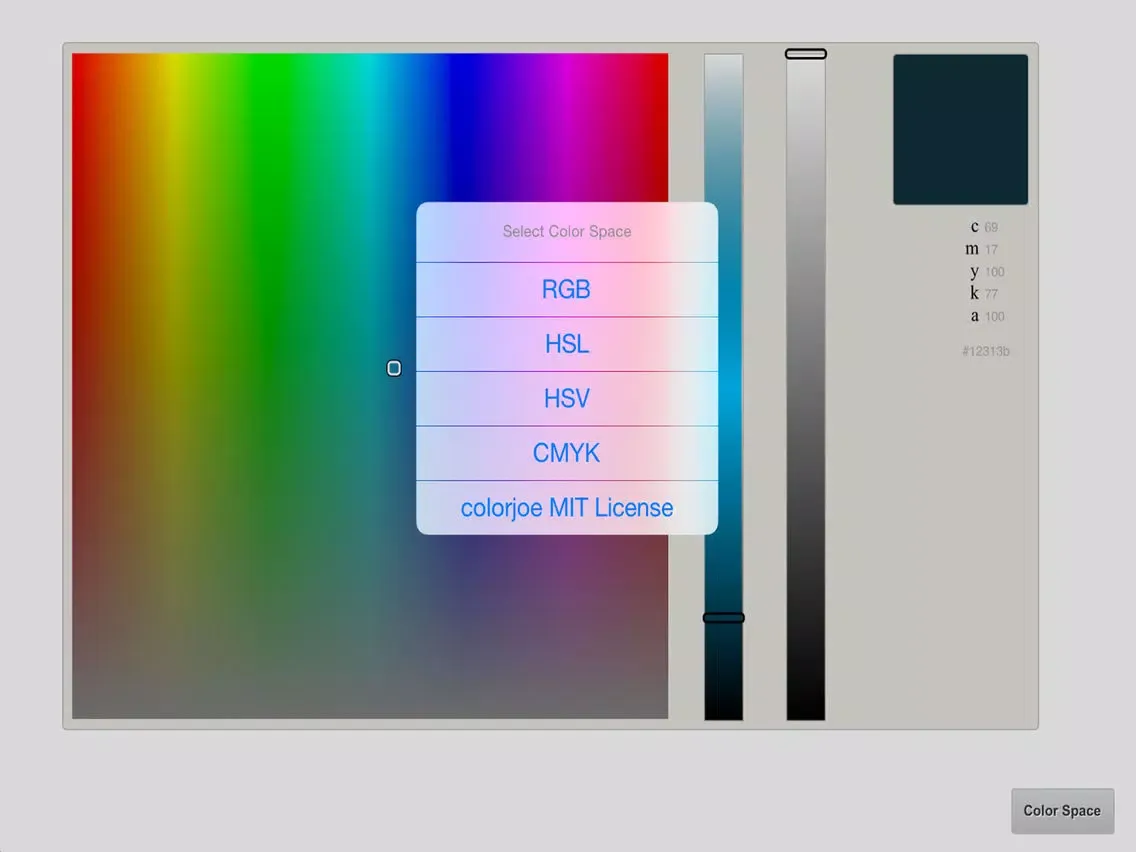 Color Picker Pro Version iPad  Screenshots