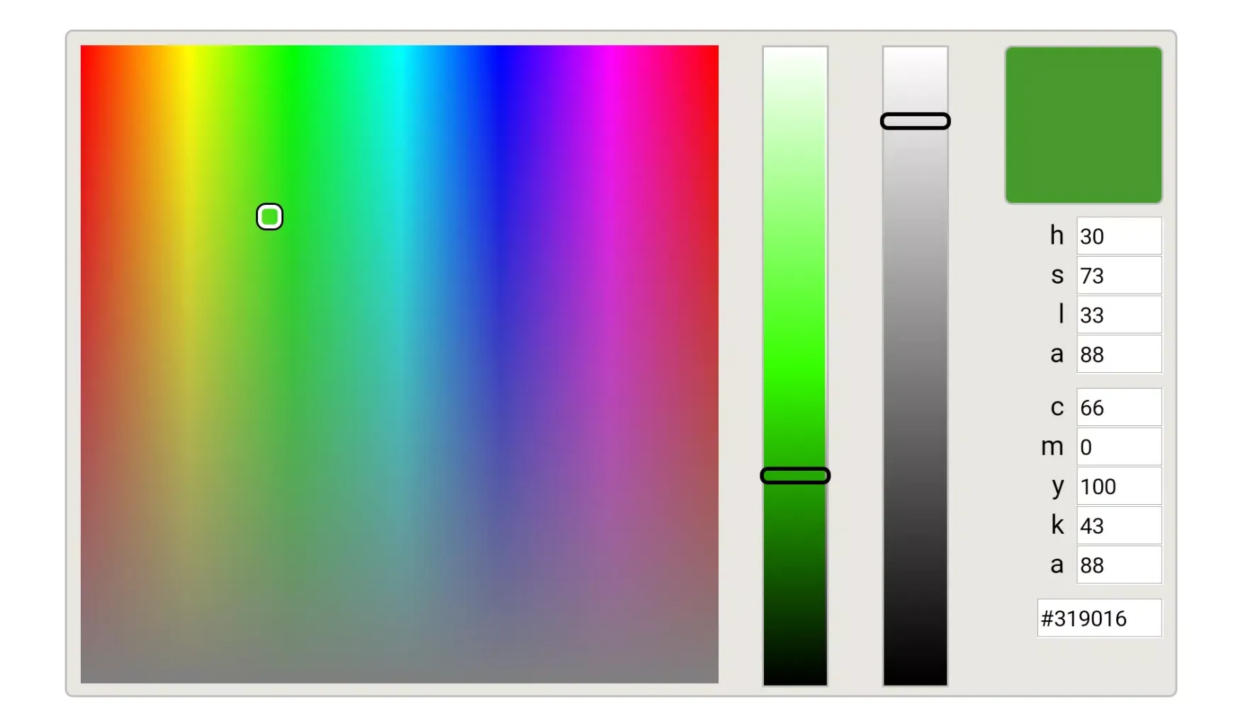 Tangkapan layar color picker (color search)
