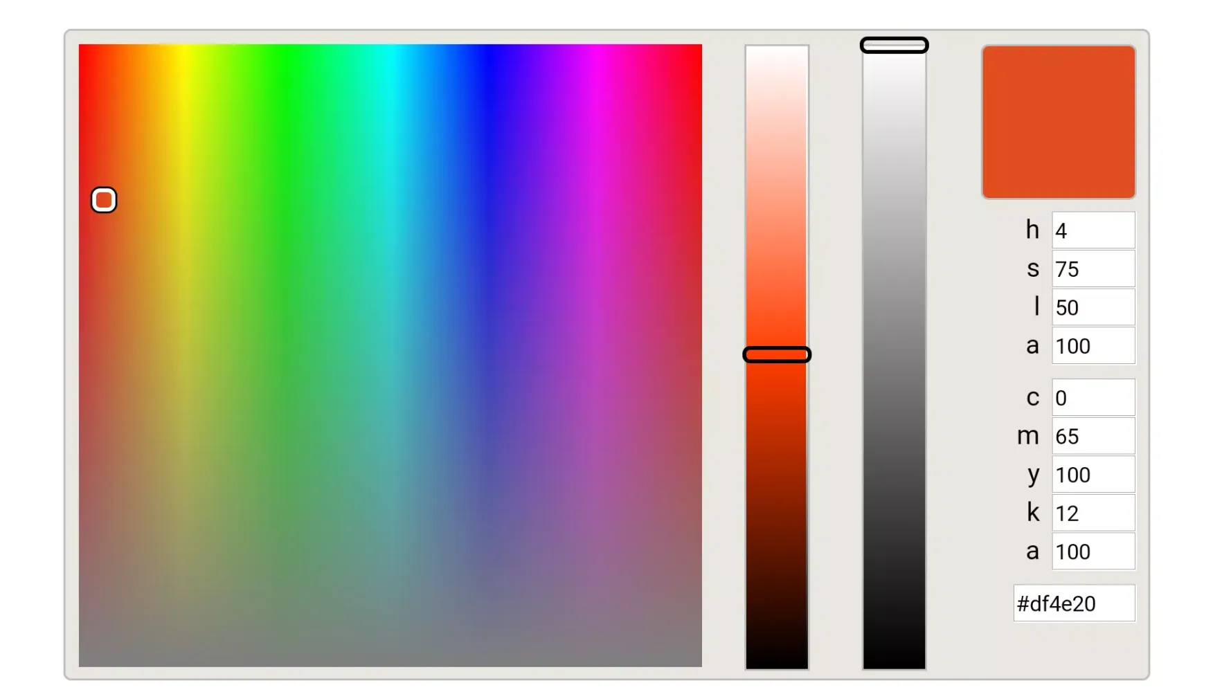 Tangkapan layar color picker (color search)