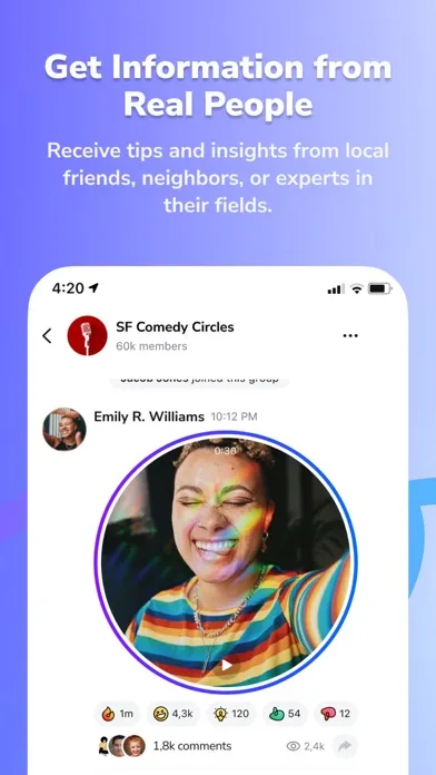 Скриншоты Heyday Messenger