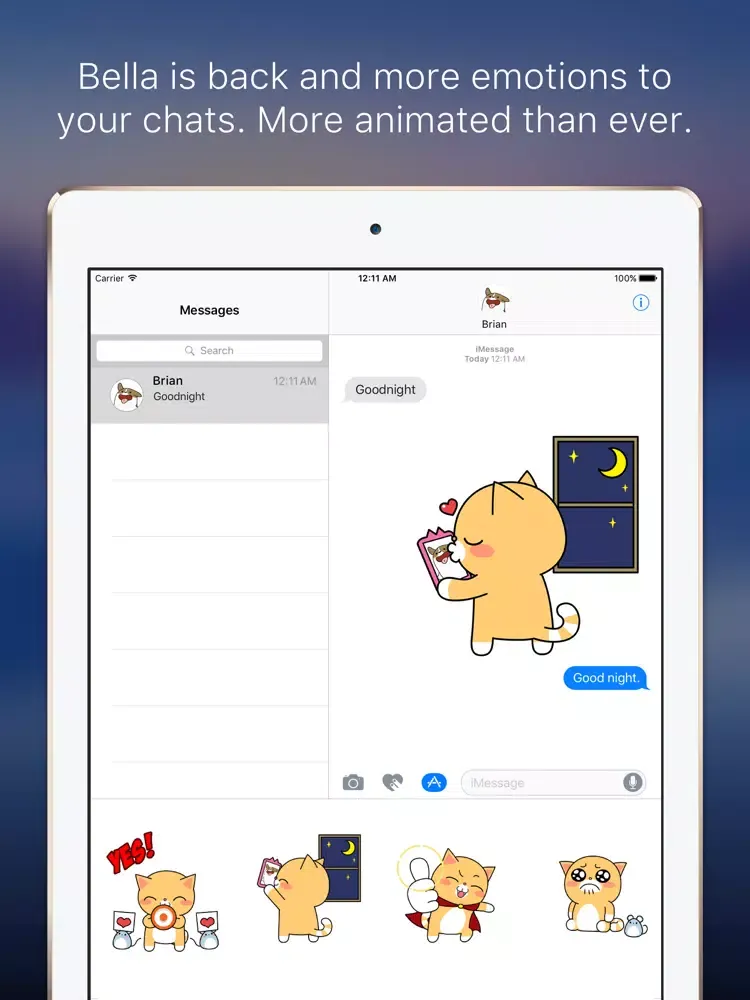 صور Bella's Love Story - Animated Sticker Set iPad 