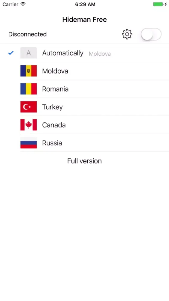 Captures d'écran de Hideman Free VPN