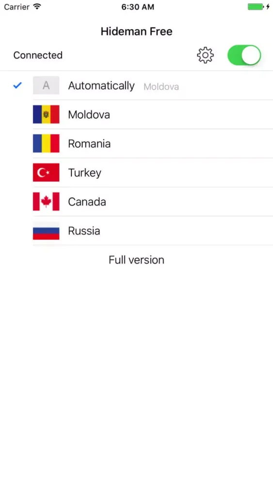 Captures d'écran de Hideman Free VPN