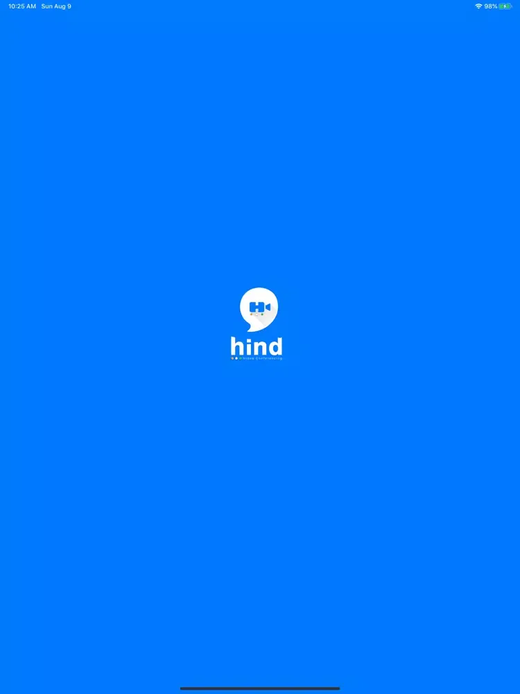 Tangkapan skrin Hind iPad 